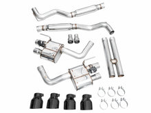 Load image into Gallery viewer, AWE Tuning AWE SwitchPathâ„¢ Exhaust for S650 Mustang Dark Horse - Quad Diamond Black Tips - 3025-43375