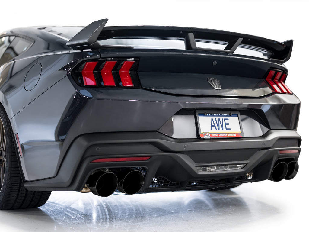 AWE Tuning AWE SwitchPathâ„¢ Exhaust for S650 Mustang Dark Horse - Quad Diamond Black Tips - 3025-43375