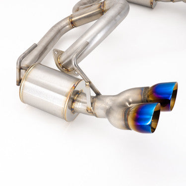 Nameless Performance Axleback Exhaust - 2013-2017 Crosstrek - 5" Muffler - Quad Exit - 3" Double Wall Neochrome Tips (SUAB13CTXV-5MU-30NEO)