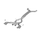 MBRP Exhaust 3in. Dual Cat Back Quad Tips T409 Race Version (S7033409)