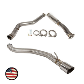 Nameless Performance Catback Exhaust - 2019-2021 Subaru STi Only - Muffler Delete - Single Exit Track Package - 4