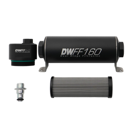 DeatschWerks DWFFR-X 160mm Billet Fuel Filter Regulator - 10 Micron (8-FFR-160-010K)