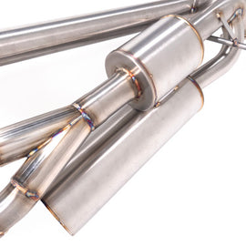 Nameless Performance Axleback Exhaust - 2024+ Impreza RS - Quad Exit 2.5L Dual Chamber (SUAB24IMW25-QUAD-5MU-30SDW-DC)