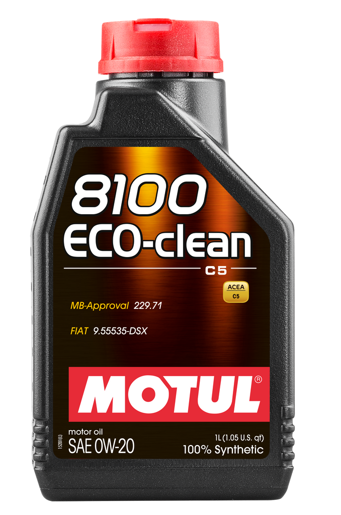 Motul 1L Synthetic Engine Oil 8100 Eco-Clean 0W20 (108813)