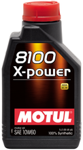 Load image into Gallery viewer, Motul 1L Synthetic Engine Oil 8100 10W60 X-Power - ACEA A3/B4 (106142)