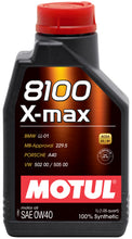 Load image into Gallery viewer, Motul 1L Synthetic Engine Oil 8100 0W40 X-MAX - Porsche A40 (104531)