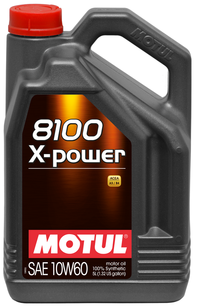 Motul 5L Synthetic Engine Oil 8100 10W60 X-Power (106144)
