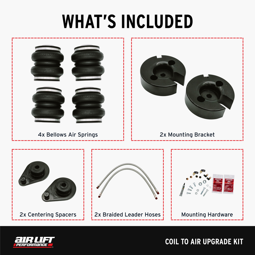 Air Lift Performance 18-24 Honda Accord Sedan Coil to Air Upgrade Kit (83008)