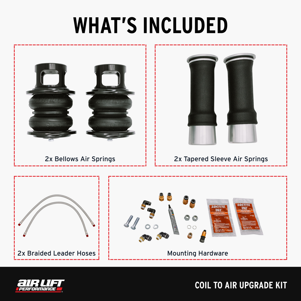 Air Lift Performance 09-13 Infiniti G37 Sedan / 09-20 Nissan 370z Coil to Air Upgrade Kit (83010)