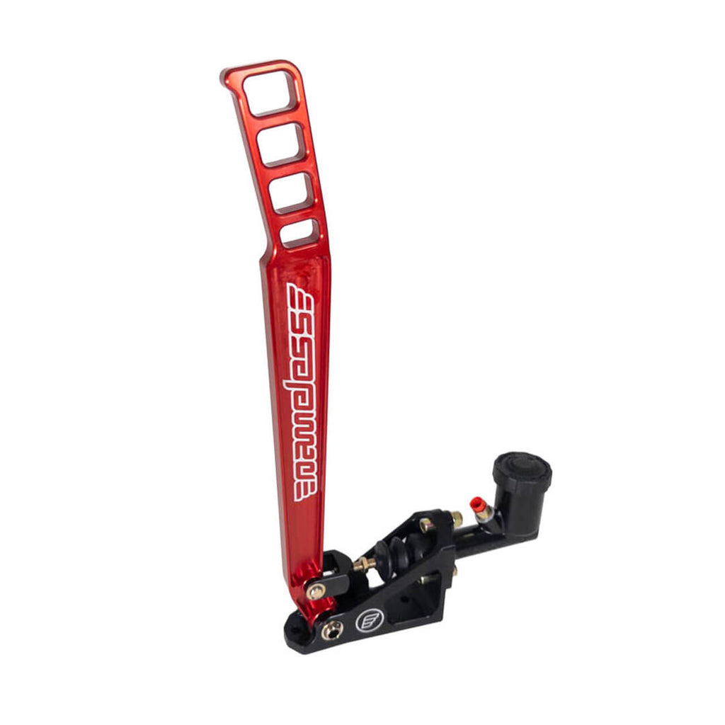 Nameless Performance Hydraulic Handbrake - 18" Red Laser-Engraved Handle - With Reservoir Style Master Cylinder (NPHB-18-RED-RES750B)