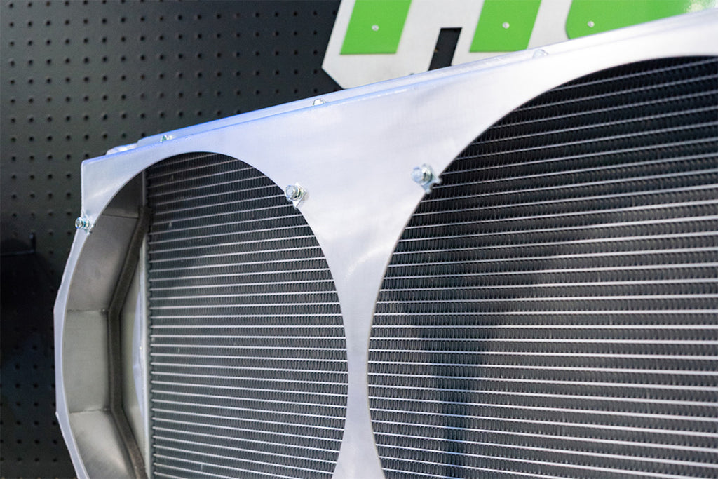 CSF Motorsport Radiator with Shroud - 14in SPAL Brushless Fans - Harnesses (8374)