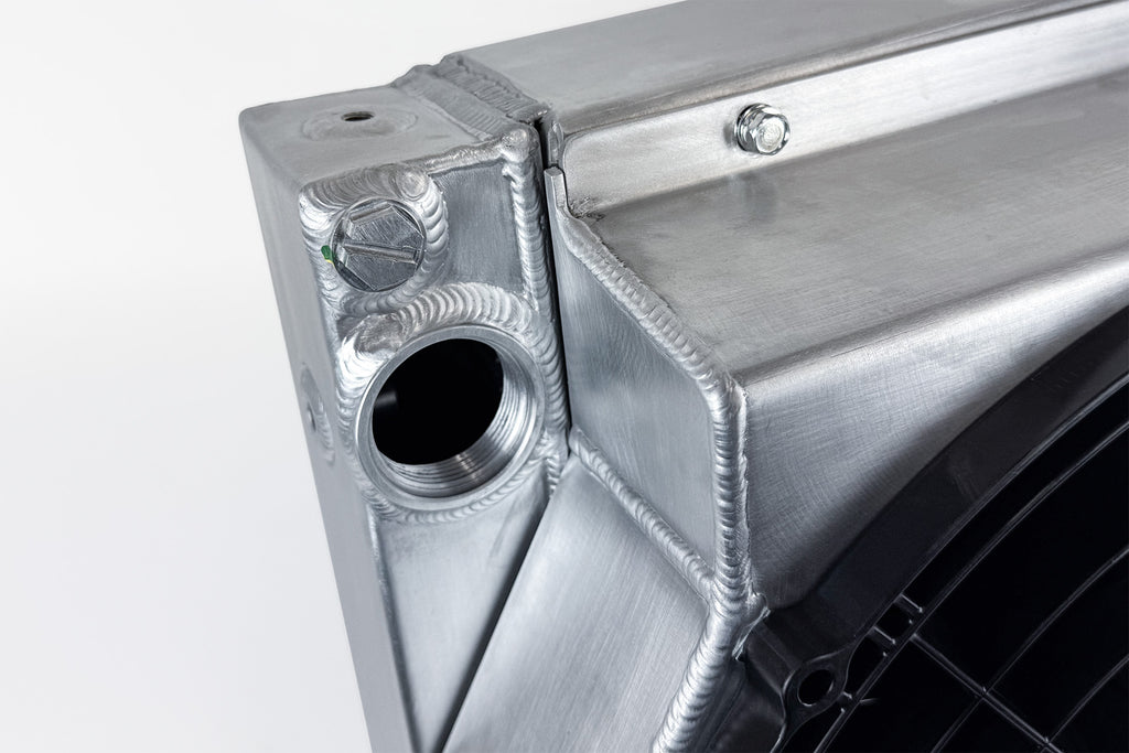 CSF Motorsport Radiator with Shroud - 14in SPAL Brushless Fans - Harnesses (8374)