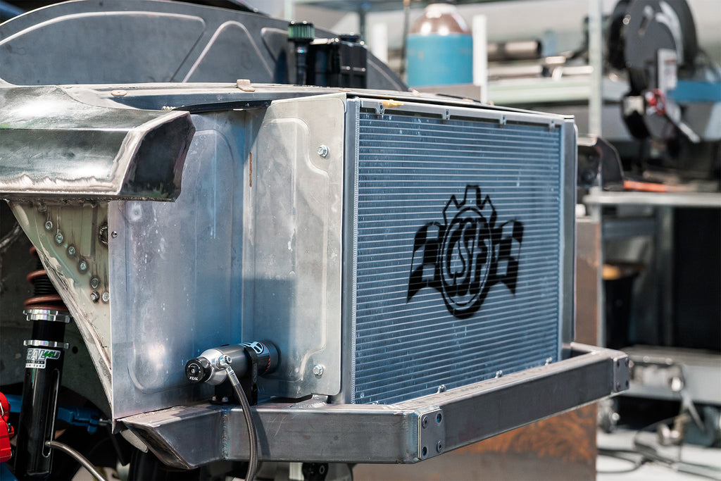 CSF Motorsport Radiator with Shroud - 14in SPAL Brushless Fans - Harnesses (8374)