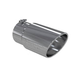 MBRP Exhaust Tip. 6in. O.D. Angled Rolled End 5in. let 12in. length. T304 (T5075)