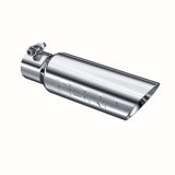 MBRP Exhaust Tip. 3in. O.D. Dual Wall Angled 2in. let 12in. length. T304 (T5106)