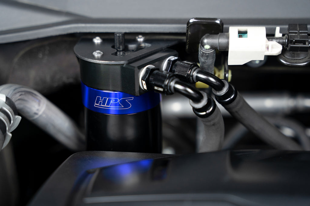 HPS Performance Oil Catch Can Kit Blue (860-015BL)