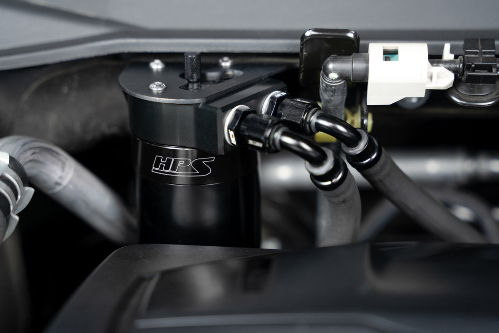 HPS Performance Oil Catch Can Kit Black (860-015WB)