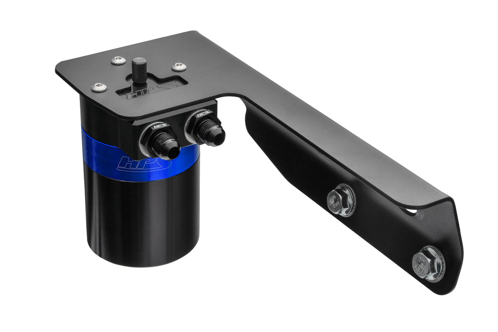 HPS Performance Plug and play oil catch can kit, separates oil from PCV system. (860-021BL)