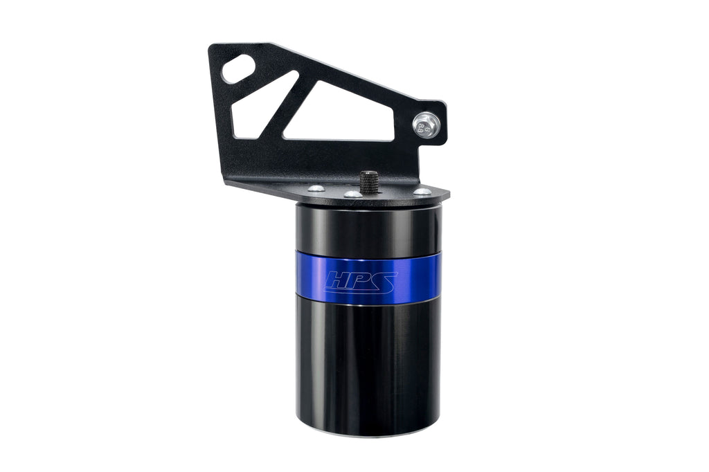 HPS Performance Plug and play oil catch can kit, separates oil from PCV system. (860-028BL)
