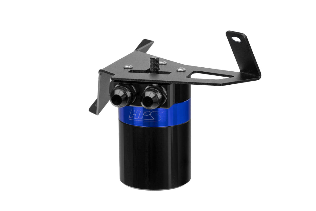HPS Performance Plug and play oil catch can kit, separates oil from PCV system. (860-029BL)