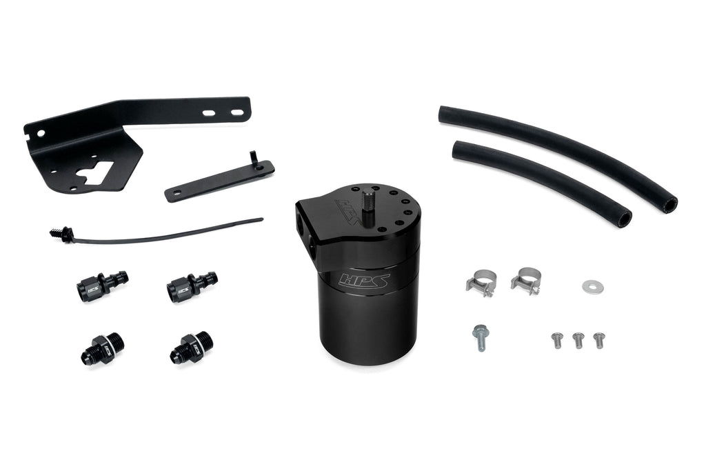 HPS Performance Plug and play oil catch can kit, separates oil from PCV system. (860-031WB)