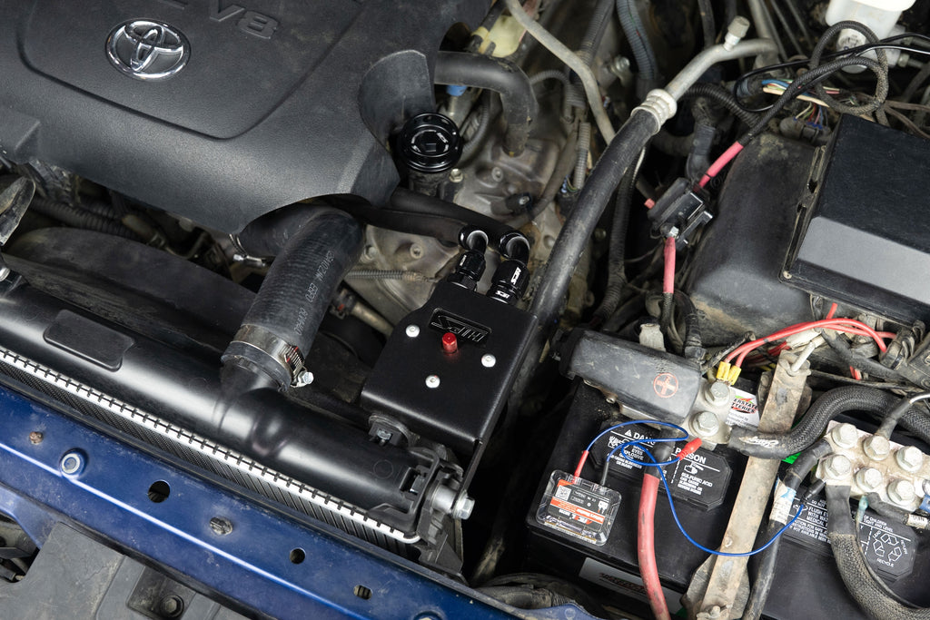 HPS Performance Plug and play oil catch can kit, separates oil from PCV system. (860-033)