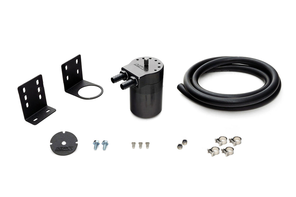 HPS Performance 3/8" Universal Oil Catch Can Kit Black (861-501WB)