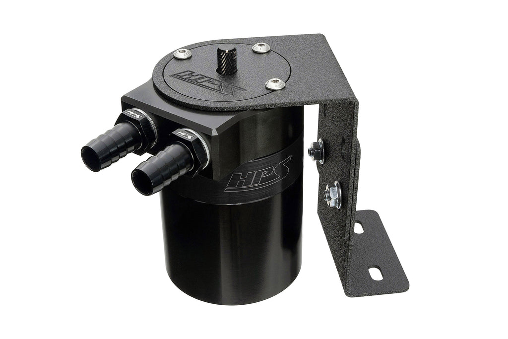 HPS Performance 1/2" Universal Oil Catch Can Kit Black (861-502WB)