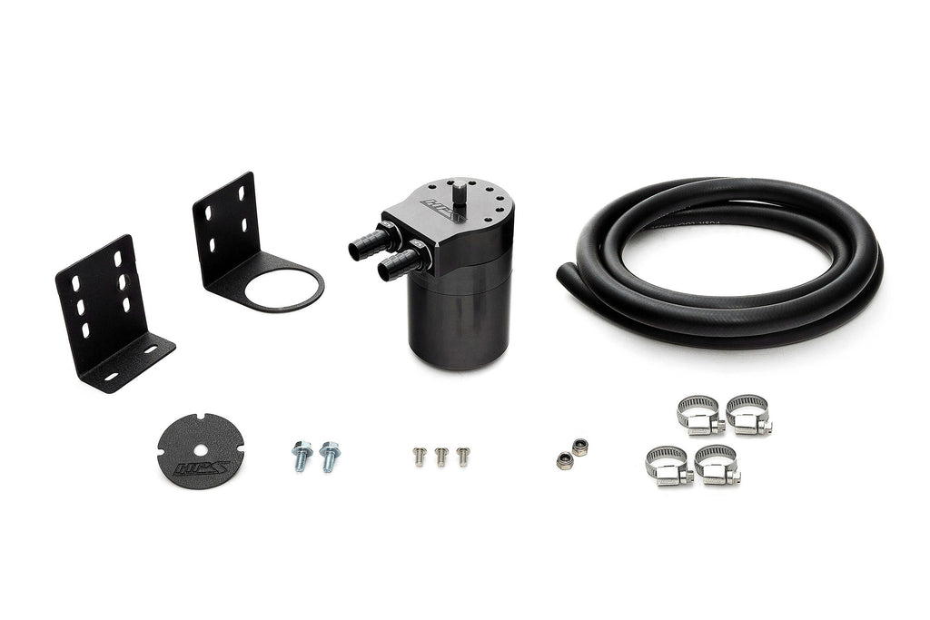 HPS Performance 1/2" Universal Oil Catch Can Kit Black (861-502WB)