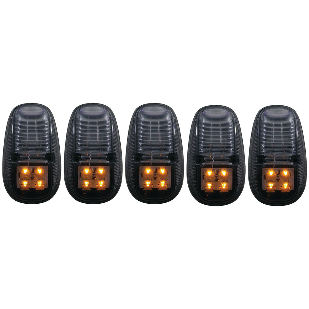ANZO 1999-2002 Dodge Ram 3500 LED Cab Roof Light Kit Smoke 5pc (861098)