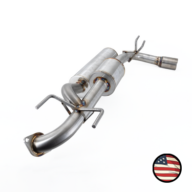 Nameless Performance Axleback Exhaust - 2017-2023 Impreza Wagon - Dual Chamber with 5" Muffler - Single Exit 3" Double Wall Tip (SUAB17IMP-5MU-3.0DW-2.0DC)
