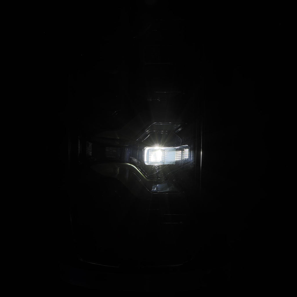 87-96 Ford F-Series/Bronco LUXX-Series LED Tail Lights Alpha-Black