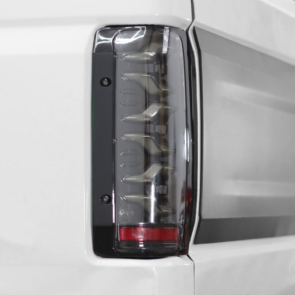 87-96 Ford F-Series/Bronco LUXX-Series LED Tail Lights Black Red