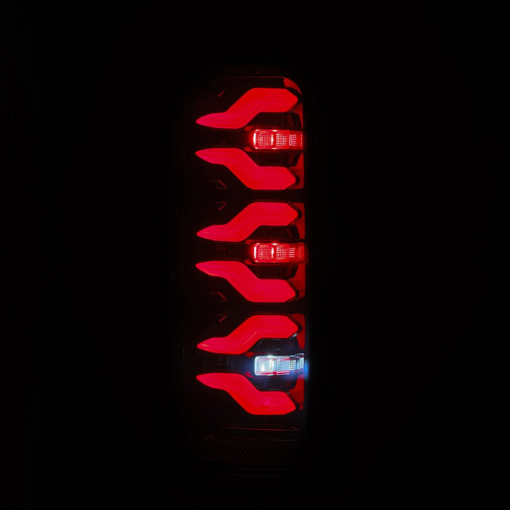 87-96 Ford F-Series/Bronco LUXX-Series LED Tail Lights Black Red