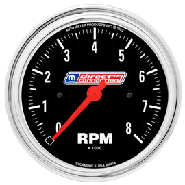 AutoMeter 3-3/8in (85.7mm) Tach 0-8,000 RPM 4/6/8 Cyl In-dash Mopar Direct Connection (880914)