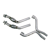 BBK 11-14 Mustang 3.7 V6 High Flow X Pipe With Catalytic Converters - 2-1/2 (1814)