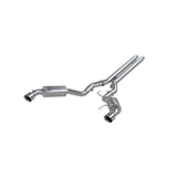 MBRP Exhaust 3in. Cat Back Dual Split Rear Street Version 4.5in. tips Aluminized Steel (S7277AL)