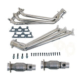 BBK 10-11 Camaro V6 Long Tube Exhaust Headers With Converters - 1-5/8 Chrome (4041)