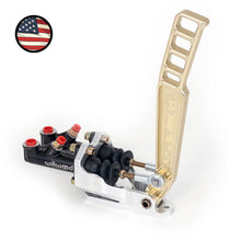 Load image into Gallery viewer, Nameless Performance Hydraulic Handbrake - Dual Master Cylinders - Short (13") Gold Handle (NPHBDUAL-13-GOL)