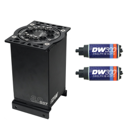 DeatschWerks 3.0L Staged Surge Tank w/ DW300 Fuel Pumps (6-301-30ST)