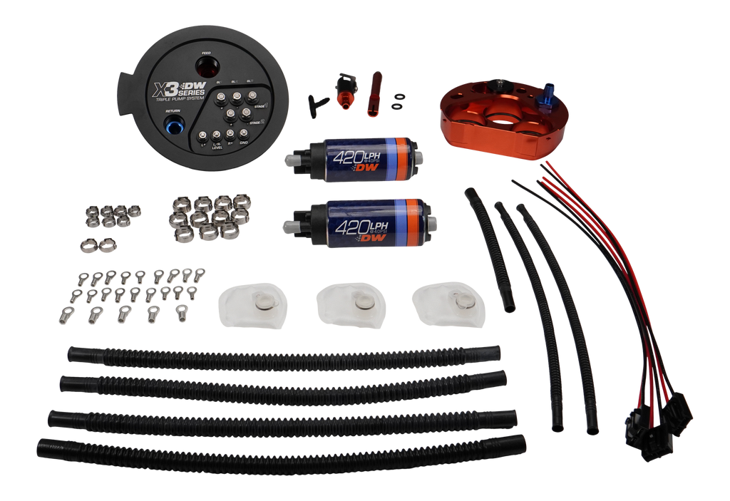 DeatschWerks 20-24 A90/91 Toyota Supra/G8X BMW M3/M4 Fuel Pump Module w/Dual DW420s (9-422-7080)