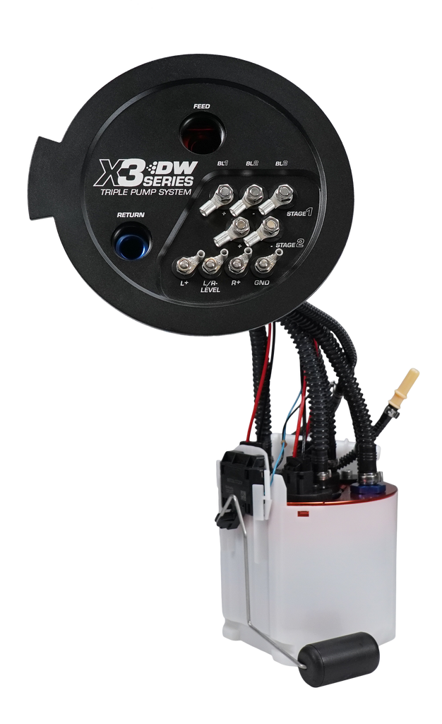 DeatschWerks 20-24 A90/91 Toyota Supra/G8X BMW M3/M4 Fuel Pump Module w/Triple DW420s (9-423-7080)