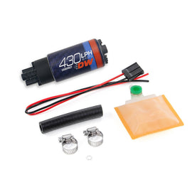 DeatschWerks Universal DW430C 430lph Compact Fuel Pump with Install Kit (9-437-1000)