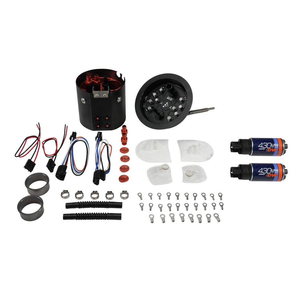 DeatschWerks 06-13 BMW E9X/E8X X2 Dual Pump Module w/ Dual DW430 Fuel Pumps (9-437-7071)