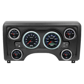 AutoMeter Cobalt Direct Fit Dash Kit 97-06 Jeep TJ (2 x 3-3/8in. / 4 x 2-1/16in.) (90011-05)
