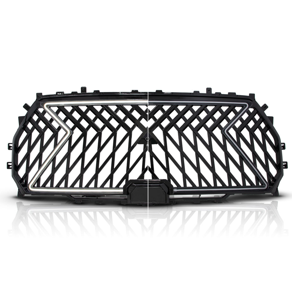 ANZO 22-24 Toyota Tundra Full LED Light Tube Front Grille w/ Initiation & Running Light (901030)