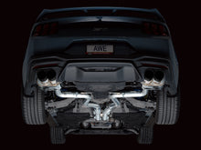 Load image into Gallery viewer, AWE Tuning AWE SwitchPathâ„¢ Exhaust for S650 Mustang GT Coupe - Quad Diamond Black Tips - 3025-43650