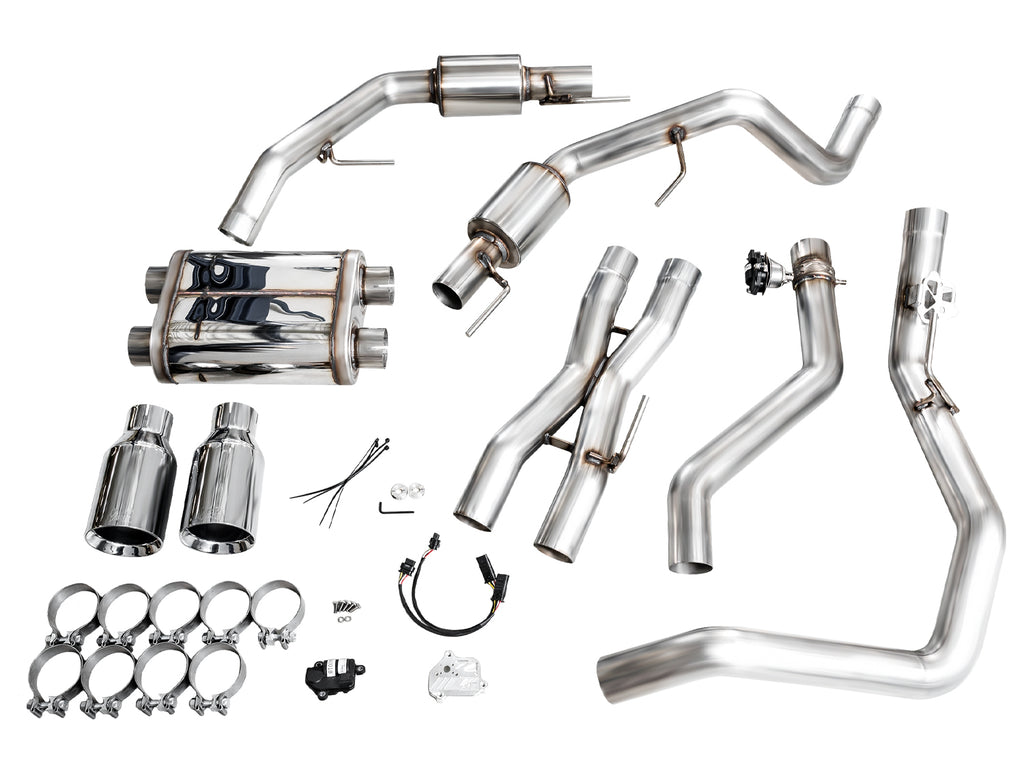 AWE Tuning Gen 3 Raptor R SwitchPath Exhaust  - Chrome Silver Tips (3025-32852)
