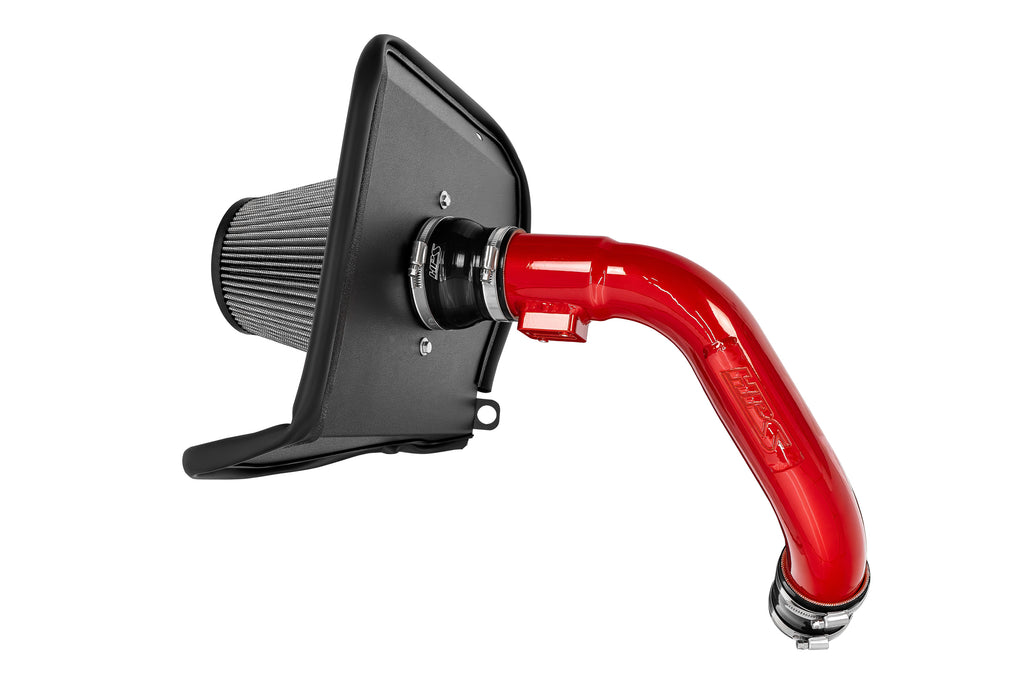 HPS Performance Air Intake Kit With Heat Shield Red (827-726R)