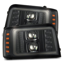 Load image into Gallery viewer, 92-96 Ford F-Series/Bronco LUXX-Series LED Projector Headlights Alpha-Black